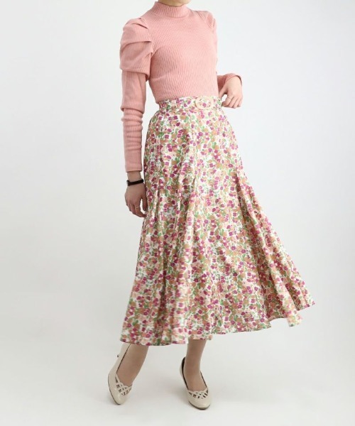 花柄ランダムマチフレアースカート（スカート）｜an another angelus  