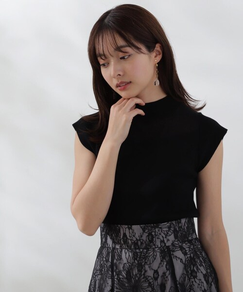 PROPORTION BODY DRESSING(プロポーションボディドレッシング)の「シアー切り替えニット / 1214170506(ニット/セーター・レディース・イエロー/ホワイト/ブラック・FREE)」の8枚目の写真