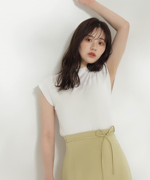 PROPORTION BODY DRESSING(プロポーションボディドレッシング)の「シアー切り替えニット / 1214170506(ニット/セーター・レディース・イエロー/ホワイト/ブラック・FREE)」の14枚目の写真