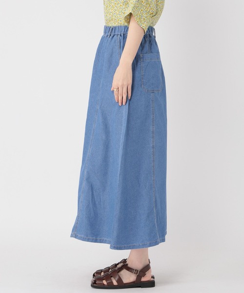 studio CLIP（スタディオクリップ）の「サマーデニムスカーチョ（デニムパンツ・レディース・インディゴブルー/ブラック/ライトブルー/ホワイト・SMALL/MEDIUM/LARGE/PM/ﾌﾘｰ(L)）」の13枚目の写真