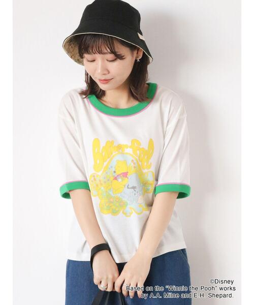 ehka sopo（エヘカソポ）の「【Disney】プーさん/リンガーTシャツ（T 