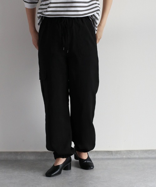 cepo（セポ）の「シアーカーゴパンツ＜セットアップ可能＞（カーゴパンツ・レディース・ブラック/オフホワイト・M）」の17枚目の写真