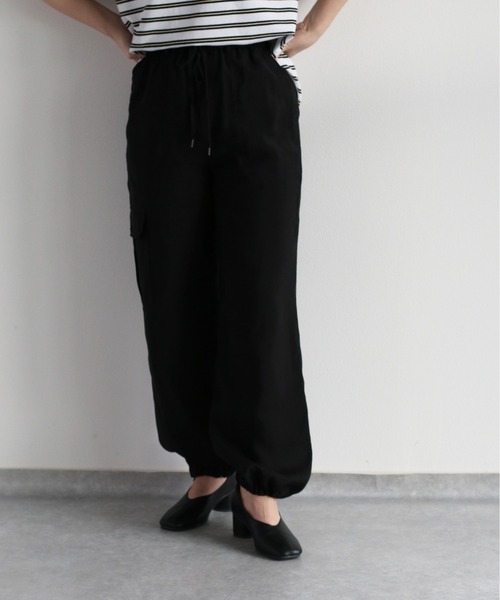 cepo（セポ）の「シアーカーゴパンツ＜セットアップ可能＞（カーゴパンツ・レディース・ブラック/オフホワイト・M）」の19枚目の写真