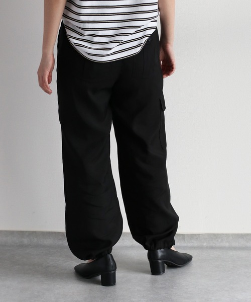 cepo（セポ）の「シアーカーゴパンツ＜セットアップ可能＞（カーゴパンツ・レディース・ブラック/オフホワイト・M）」の20枚目の写真