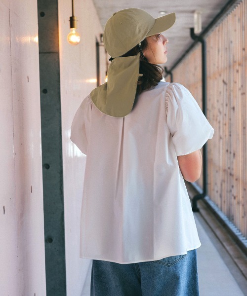 DONOBAN(ドノバン)の「撥水冷感ネックカバー付きCAP(キャップ・レディース・ライラック/ブラック/ベージュ・F)」の13枚目の写真