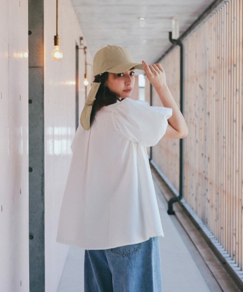 DONOBAN(ドノバン)の「撥水冷感ネックカバー付きCAP(キャップ・レディース・ライラック/ブラック/ベージュ・F)」の15枚目の写真