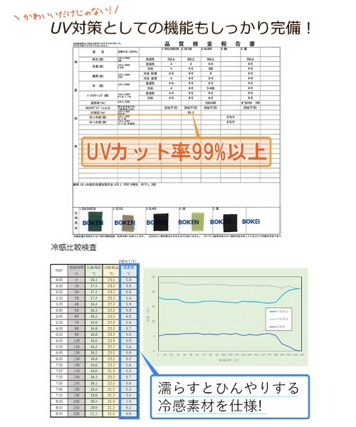 DONOBAN(ドノバン)の「撥水冷感ネックカバー付きCAP(キャップ・レディース・ライラック/ブラック/ベージュ・F)」の7枚目の写真
