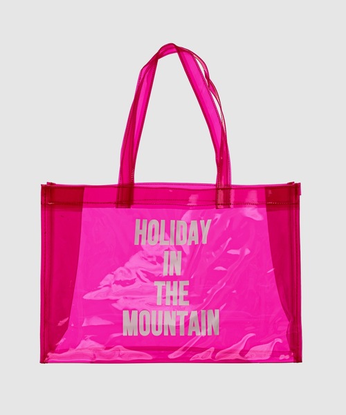 MOUNTAIN RESEARCH（マウンテンリサーチ）の「Clear Tote Bag（アウトドアグッズ・メンズ・ブルー/ゴールド/ピンク・FREE）」の2枚目の写真