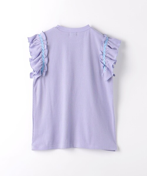 green label relaxing（グリーンレーベルリラクシング）の「ハニカム ナミナミテープ Tシャツ 140cm-160cm（Tシャツ/カットソー・キッズ・オレンジ/ライラック/オフホワイト・140cm/160cm/150cm）」の5枚目の写真