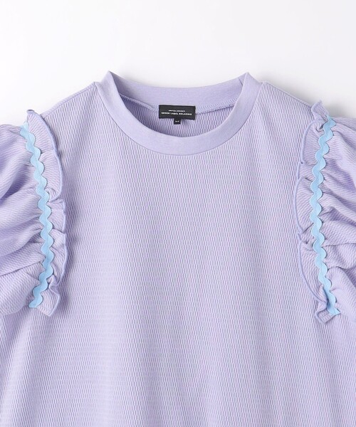 green label relaxing（グリーンレーベルリラクシング）の「ハニカム ナミナミテープ Tシャツ 140cm-160cm（Tシャツ/カットソー・キッズ・オレンジ/ライラック/オフホワイト・140cm/160cm/150cm）」の6枚目の写真