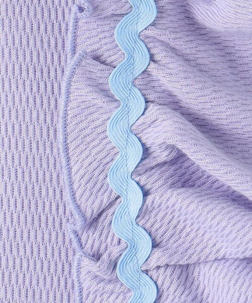 green label relaxing（グリーンレーベルリラクシング）の「ハニカム ナミナミテープ Tシャツ 140cm-160cm（Tシャツ/カットソー・キッズ・オレンジ/ライラック/オフホワイト・140cm/160cm/150cm）」の8枚目の写真