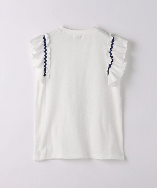 green label relaxing（グリーンレーベルリラクシング）の「ハニカム ナミナミテープ Tシャツ 140cm-160cm（Tシャツ/カットソー・キッズ・オレンジ/ライラック/オフホワイト・140cm/160cm/150cm）」の9枚目の写真