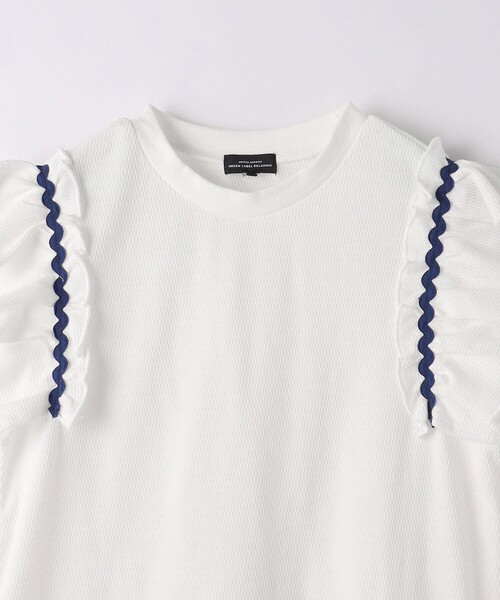 green label relaxing（グリーンレーベルリラクシング）の「ハニカム ナミナミテープ Tシャツ 140cm-160cm（Tシャツ/カットソー・キッズ・オレンジ/ライラック/オフホワイト・140cm/160cm/150cm）」の10枚目の写真