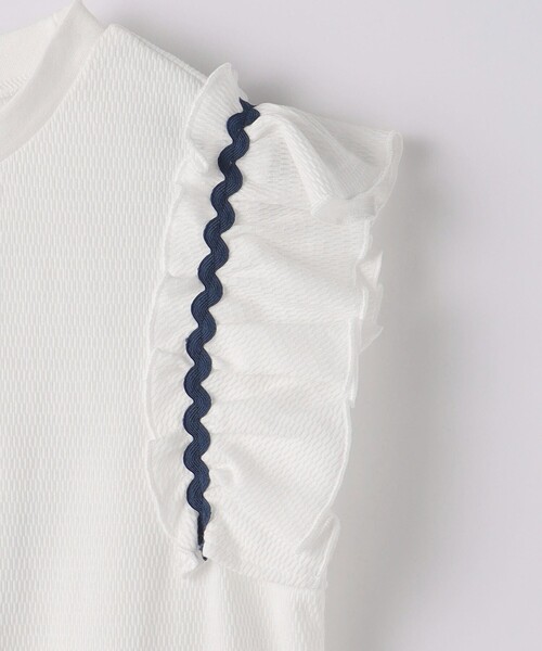 green label relaxing（グリーンレーベルリラクシング）の「ハニカム ナミナミテープ Tシャツ 140cm-160cm（Tシャツ/カットソー・キッズ・オレンジ/ライラック/オフホワイト・140cm/160cm/150cm）」の11枚目の写真