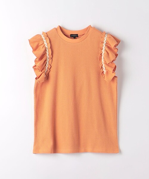 green label relaxing（グリーンレーベルリラクシング）の「ハニカム ナミナミテープ Tシャツ 140cm-160cm（Tシャツ/カットソー・キッズ・オレンジ/ライラック/オフホワイト・140cm/160cm/150cm）」の13枚目の写真