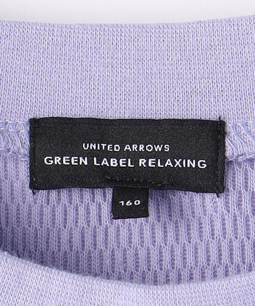green label relaxing（グリーンレーベルリラクシング）の「ハニカム ナミナミテープ Tシャツ 140cm-160cm（Tシャツ/カットソー・キッズ・オレンジ/ライラック/オフホワイト・140cm/160cm/150cm）」の18枚目の写真