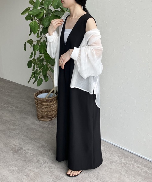 ◆関税込◆【REBECCA VALLANCEC】ストレッチ リボン ワンピース セール】紐リボン付きワンピース（ワンピース）｜reca（レカ）の
