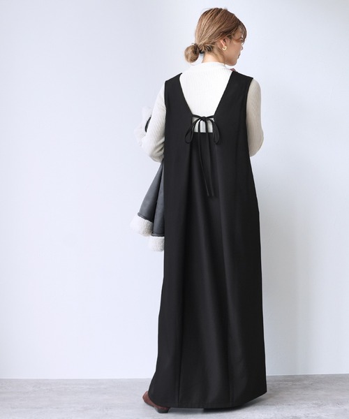 reca（レカ）の「紐リボン付きワンピース（ワンピース・レディース・ブラック/チャコール/グレー・TALL/FREE）」の22枚目の写真