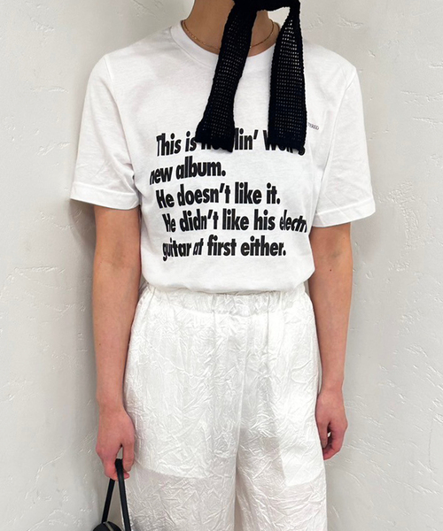 EDIT. FOR LULU(エディットフォールル)の「【BLUESCENTRIC / ブルースセントリック】HOWLINWOLF TEE(Tシャツ/カットソー・レディース・ホワイト・SMALL)」の3枚目の写真