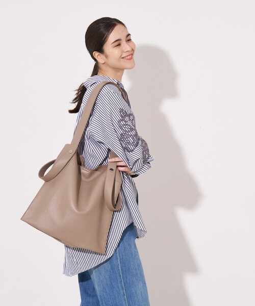 WEB限定】【BEAURE/ヴュレ】カウレザー 2WAY ハンドル トートバッグ