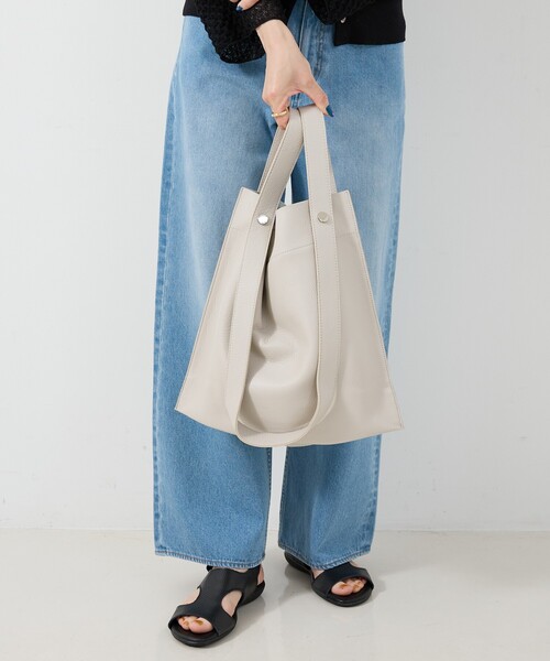 WEB限定】【BEAURE/ヴュレ】カウレザー 2WAY ハンドル トートバッグ