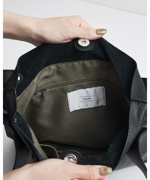 WEB限定】【BEAURE/ヴュレ】カウレザー 2WAY ハンドル トートバッグ