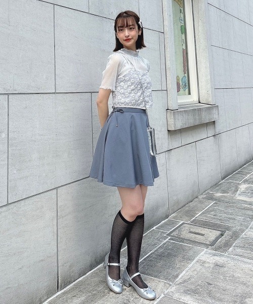 F i.n.t（フィント）の「フラワージャガードビスチェ/fint　フィント（キャミソール・レディース・ライトグレー/ピンク・FREE）」の3枚目の写真