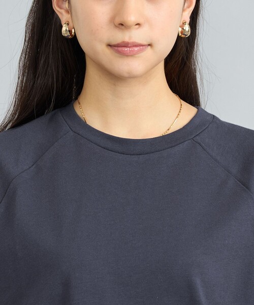 coen（コーエン）の「MARKET（マーケット）オーガニックコットン配色ステッチTシャツ（Tシャツ/カットソー・レディース・オフホワイト/ブラック/ダークブラウン/ネイビー・M/L）」の19枚目の写真