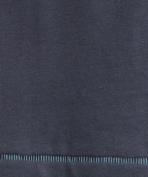 coen（コーエン）の「MARKET（マーケット）オーガニックコットン配色ステッチTシャツ（Tシャツ/カットソー・レディース・オフホワイト/ブラック/ダークブラウン/ネイビー・M/L）」の7枚目の写真
