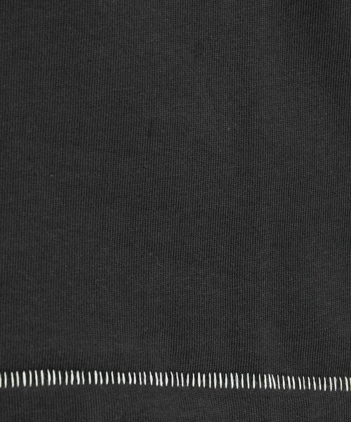 coen（コーエン）の「MARKET（マーケット）オーガニックコットン配色ステッチTシャツ（Tシャツ/カットソー・レディース・オフホワイト/ブラック/ダークブラウン/ネイビー・M/L）」の9枚目の写真