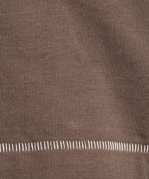 coen（コーエン）の「MARKET（マーケット）オーガニックコットン配色ステッチTシャツ（Tシャツ/カットソー・レディース・オフホワイト/ブラック/ダークブラウン/ネイビー・M/L）」の10枚目の写真