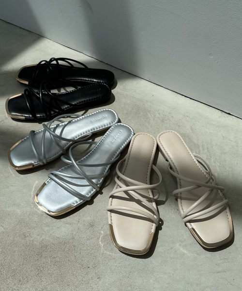 archives（アルシーヴ）の「フラットロープサンダル（サンダル・レディース・アイボリー/ブラック/シルバーグレー・MEDIUM/LARGE）」の9枚目の写真