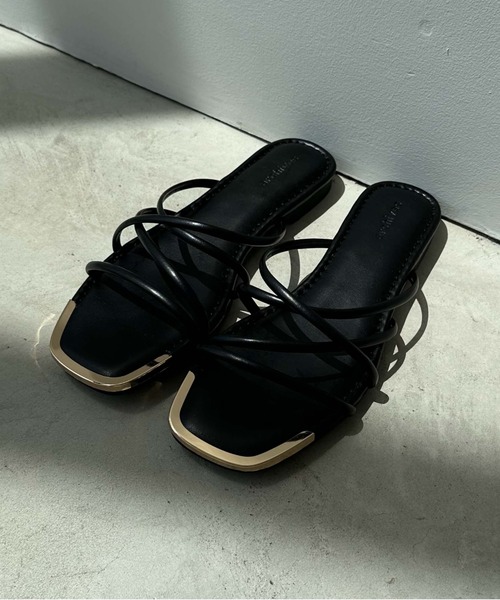 archives（アルシーヴ）の「フラットロープサンダル（サンダル・レディース・アイボリー/ブラック/シルバーグレー・MEDIUM/LARGE）」の8枚目の写真