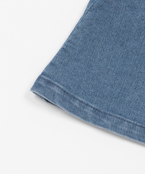 petit main（プティマイン）の「【MLB】サロペットスカート(キッズサイズ)（ジャンパースカート・キッズ・サックスブルー/ネイビー/オフホワイト・S/M/L）」の9枚目の写真