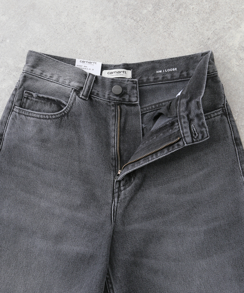 Carhartt WIP(カーハートダブリューアイピー)の「CARHARTT W JANE PANT I030497(デニムパンツ・レディース・ブラック・26/25)」の22枚目の写真