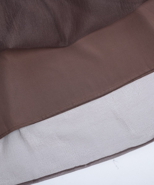 AMELY(エミリー)の「オーガンジーティアードスカート(スカート・レディース・ブラック/ブラウン/ホワイト/アイボリー・フリー)」の17枚目の写真