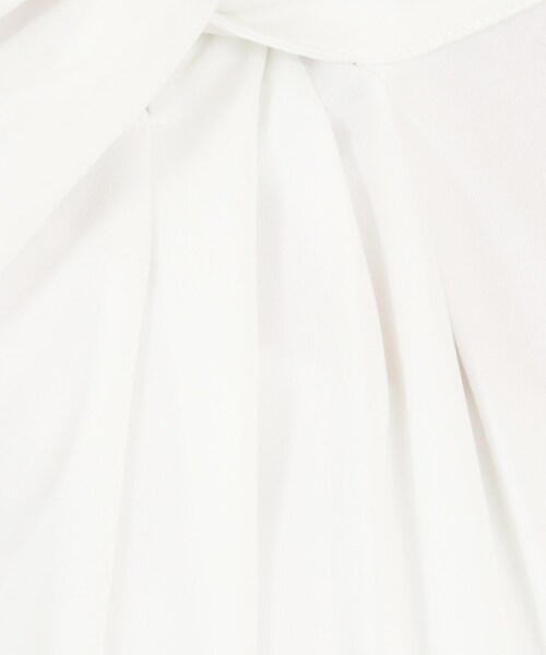 index（インデックス）の「◆UV アシメタック5分袖トップス【接触冷感/洗濯機洗い可】（Tシャツ/カットソー・レディース・ネイビー/サックスブルー/オフホワイト・36/38/40/42）」の7枚目の写真