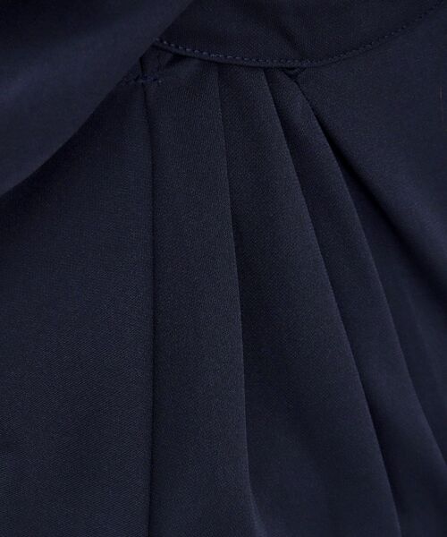 index（インデックス）の「◆UV アシメタック5分袖トップス【接触冷感/洗濯機洗い可】（Tシャツ/カットソー・レディース・ネイビー/サックスブルー/オフホワイト・36/38/40/42）」の11枚目の写真