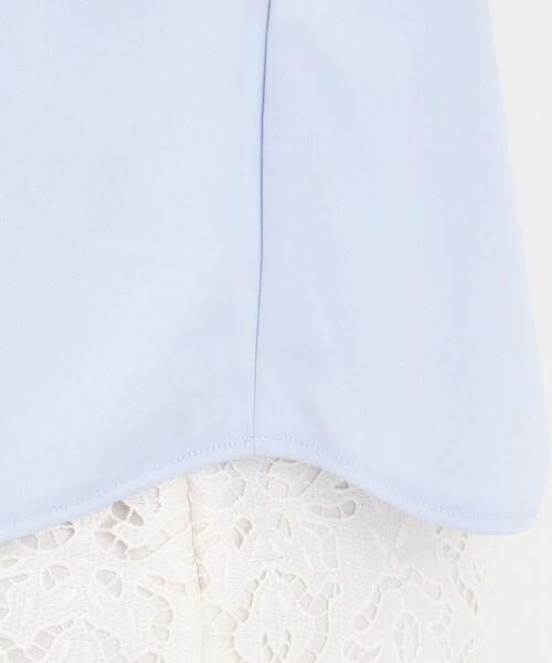 index（インデックス）の「◆UV アシメタック5分袖トップス【接触冷感/洗濯機洗い可】（Tシャツ/カットソー・レディース・ネイビー/サックスブルー/オフホワイト・36/38/40/42）」の22枚目の写真