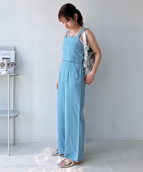 スリーピース セットアップ シャツ ビスチェ パンツ 2色 韓国 スリーピース セットアップ シャツ ビスチェ パンツ 2色 韓国