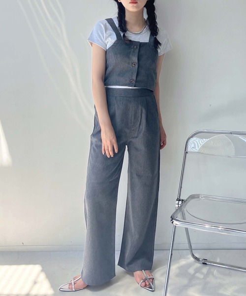 AS KNOW AS plus（アズノゥアズプラス）の「◎ビスチェとワイドパンツ