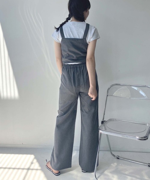 AS KNOW AS plus(アズノゥアズプラス)の「◎ビスチェとワイドパンツ 2点セットアイテム(セットアップ・レディース・ブラック系/ブルー系/サックスブルー系/ブラック/ブルー・FREE)」の15枚目の写真
