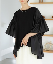 LEPSIM | 異素材フリルチュニック　114443(Tシャツ/カットソー)