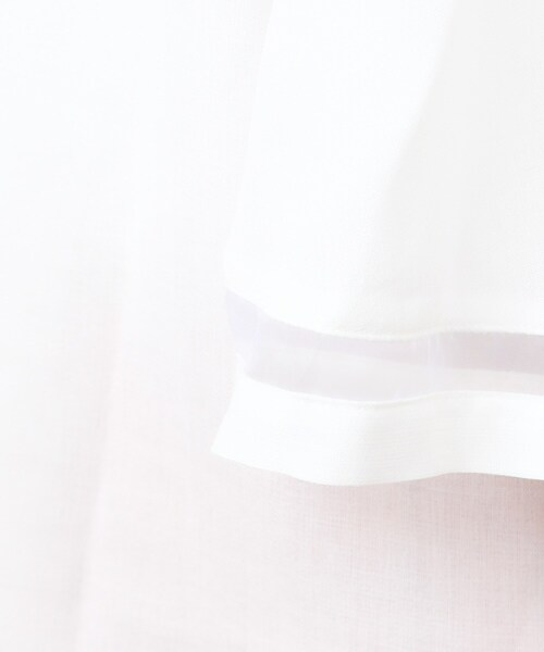 OPAQUE.CLIP（オペークドットクリップ）の「◆2WAYギャザーフレアスリーブブラウス【洗濯機洗い可】（シャツ/ブラウス・レディース・ベージュ/ブラック/ホワイト・40/38/42）」の7枚目の写真