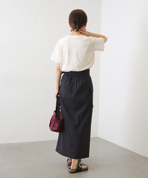 IENA（イエナ）の「リネンストレッチ ペンシルロングスカート 
