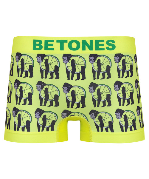 BETONES(ビトーンズ)の「【BETONES/ビトーンズ】「GORILLIME2」 アンダーウェア ボクサー GORILLIME2-GOR002(ボクサーパンツ・メンズ・イエロー・FREE)」の2枚目の写真