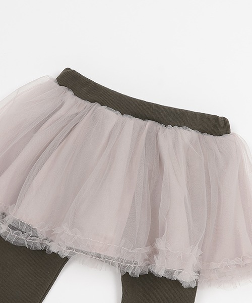 petit main（プティマイン）の「レギンスつきチュールスカート（スカート・キッズ・ライトグレー/アイボリー/ライトピンク・70cm/80ｃｍ）」の9枚目の写真