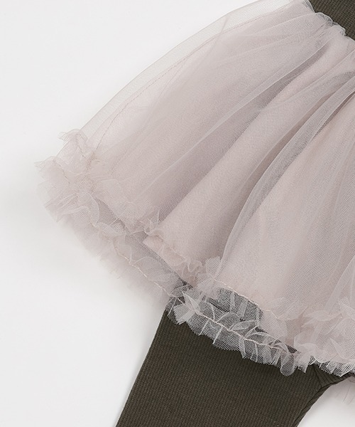 petit main（プティマイン）の「レギンスつきチュールスカート（スカート・キッズ・ライトグレー/アイボリー/ライトピンク・70cm/80ｃｍ）」の8枚目の写真