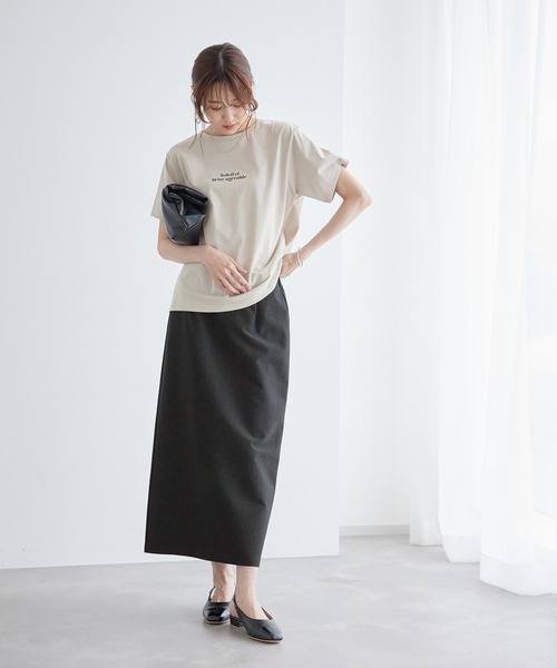 ROPE' PICNIC（ロペピクニック）の「ラメカットアイラインスカート（スカート・レディース・ブラック/カーキ/ベージュ系その他・38/40）」の5枚目の写真