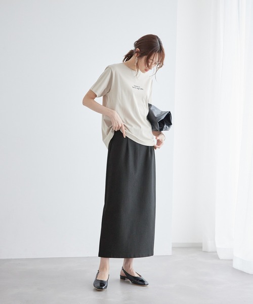 ROPE' PICNIC（ロペピクニック）の「ラメカットアイラインスカート（スカート・レディース・ブラック/カーキ/ベージュ系その他・38/40）」の7枚目の写真